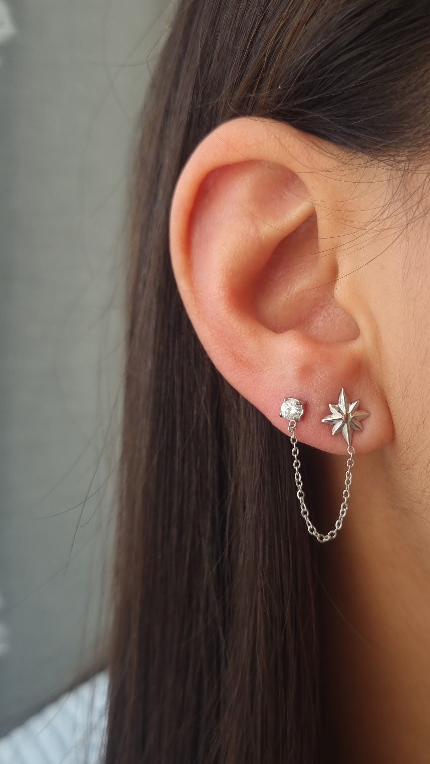 BOUCLES D'OREILLES MIA - ARGENTÉ