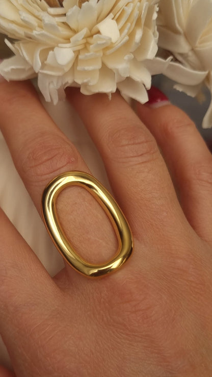 BAGUE AGATHE - DORÉ