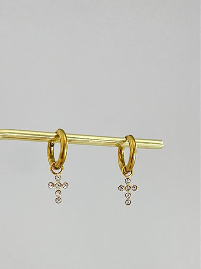 BOUCLES D'OREILLES CROIX
