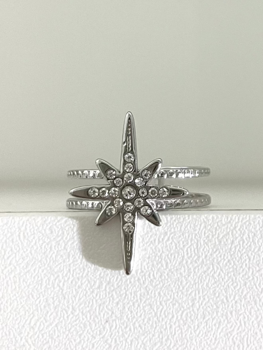 BAGUE RUBY - ARGENTÉ